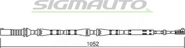 SIGMAUTO WI0684 - Сигналізатор, знос гальмівних колодок avtolavka.club