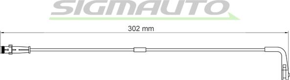 SIGMAUTO WI0626 - Сигналізатор, знос гальмівних колодок avtolavka.club