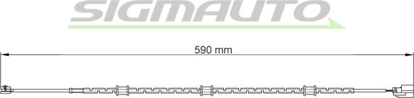 SIGMAUTO WI0756 - Сигналізатор, знос гальмівних колодок avtolavka.club