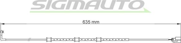 SIGMAUTO WI0757 - Сигналізатор, знос гальмівних колодок avtolavka.club