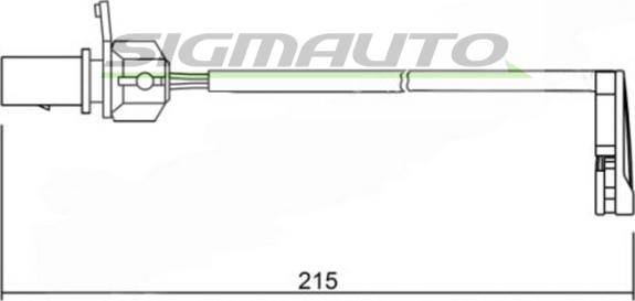 SIGMAUTO WI0734 - Сигналізатор, знос гальмівних колодок avtolavka.club