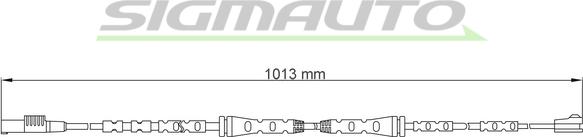 SIGMAUTO WI0736 - Сигналізатор, знос гальмівних колодок avtolavka.club