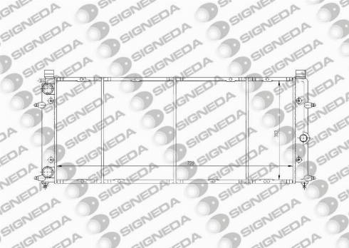 Signeda RA65184 - Радіатор, охолодження двигуна avtolavka.club