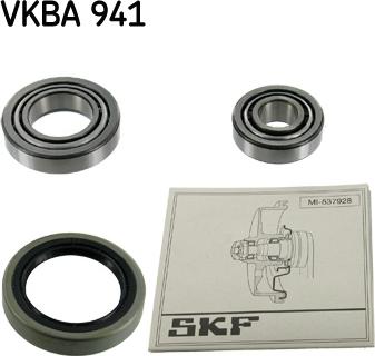 SKF VKBA 941 - Комплект підшипника маточини колеса avtolavka.club