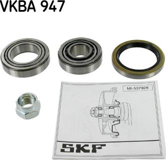 SKF VKBA 947 - Комплект підшипника маточини колеса avtolavka.club