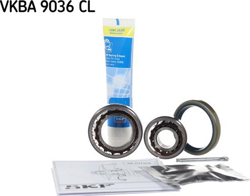 SKF VKBA 9036 CL - Комплект підшипника маточини колеса avtolavka.club