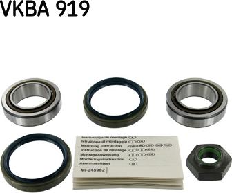 SKF VKBA 919 - Комплект підшипника маточини колеса avtolavka.club