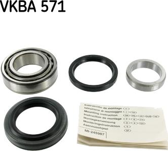 SKF VKBA 571 - Комплект підшипника маточини колеса avtolavka.club