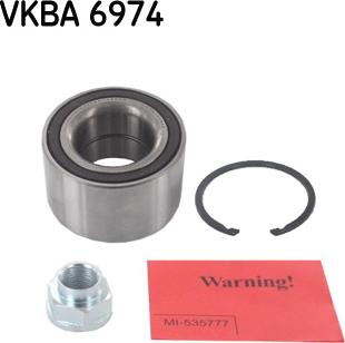 SKF VKBA 6974 - Комплект підшипника маточини колеса avtolavka.club