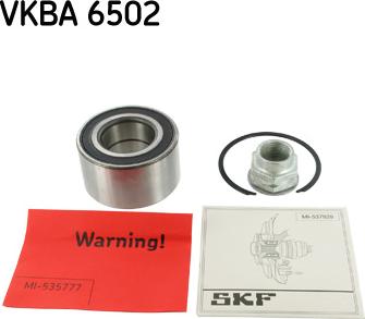 SKF VKBA 6502 - Комплект підшипника маточини колеса avtolavka.club