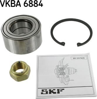 SKF VKBA 6884 - Комплект підшипника маточини колеса avtolavka.club