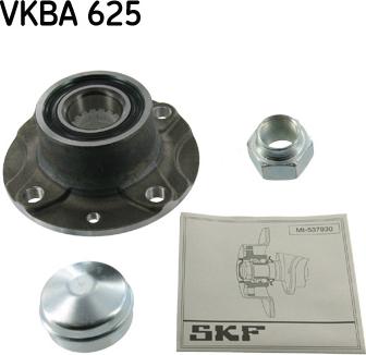 SKF VKBA 625 - Комплект підшипника маточини колеса avtolavka.club
