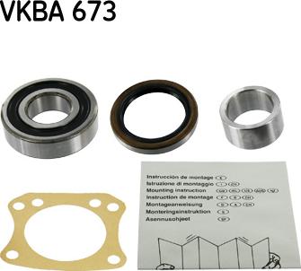 SKF VKBA 673 - Комплект підшипника маточини колеса avtolavka.club