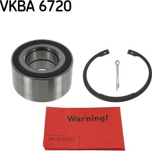 SKF VKBA 6720 - Комплект підшипника маточини колеса avtolavka.club