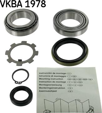 SKF VKBA 1978 - Комплект підшипника маточини колеса avtolavka.club