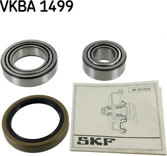 SKF VKBA 1499 - Комплект підшипника маточини колеса avtolavka.club