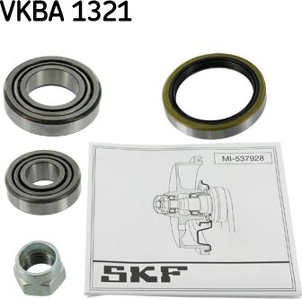 SKF VKBA 1321 - Комплект підшипника маточини колеса avtolavka.club
