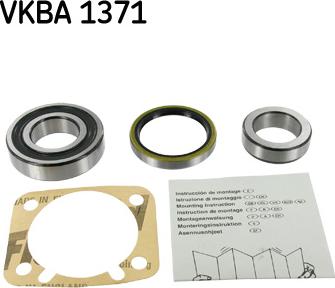 SKF VKBA 1371 - Комплект підшипника маточини колеса avtolavka.club