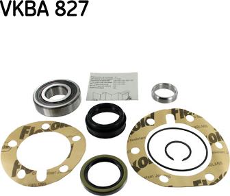 SKF VKBA 827 - Комплект підшипника маточини колеса avtolavka.club