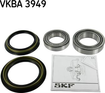 SKF VKBA 3949 - Комплект підшипника маточини колеса avtolavka.club