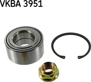 SKF VKBA 3951 - Комплект підшипника маточини колеса avtolavka.club