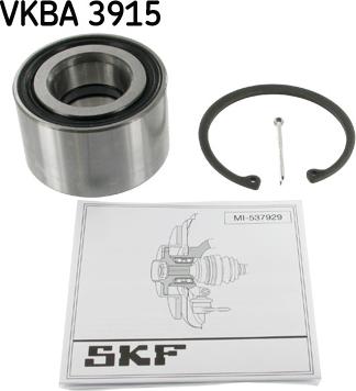 SKF VKBA 3915 - Комплект підшипника маточини колеса avtolavka.club