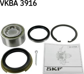 SKF VKBA 3916 - Комплект підшипника маточини колеса avtolavka.club