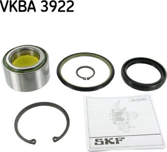 SKF VKBA 3922 - Комплект підшипника маточини колеса avtolavka.club