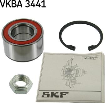 SKF VKBA 3441 - Комплект підшипника маточини колеса avtolavka.club
