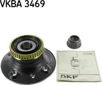 SKF VKBA 3469 - Комплект підшипника маточини колеса avtolavka.club