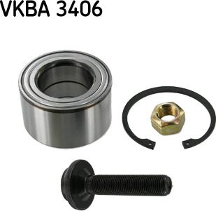 SKF VKBA 3406 - Комплект підшипника маточини колеса avtolavka.club