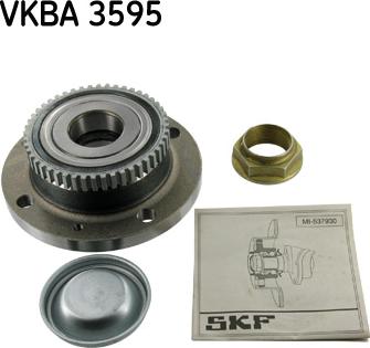 SKF VKBA 3595 - Комплект підшипника маточини колеса avtolavka.club