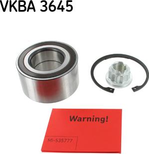 SKF VKBA 3645 - Комплект підшипника маточини колеса avtolavka.club