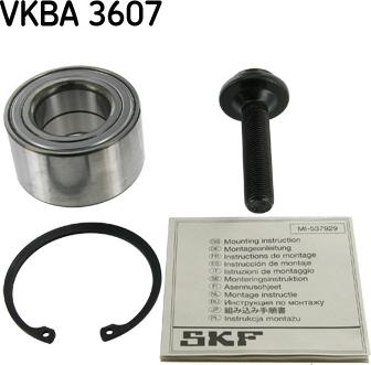SKF VKBA 3607 - Комплект підшипника маточини колеса avtolavka.club