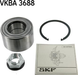 SKF VKBA 3688 - Комплект підшипника маточини колеса avtolavka.club