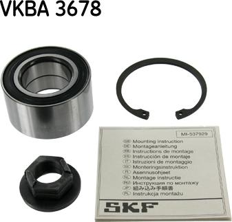 SKF VKBA 3678 - Комплект підшипника маточини колеса avtolavka.club