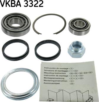 SKF VKBA 3322 - Комплект підшипника маточини колеса avtolavka.club