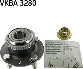 SKF VKBA 3280 - Комплект підшипника маточини колеса avtolavka.club