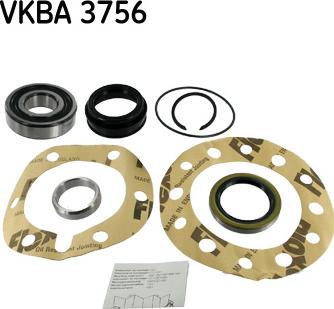 SKF VKBA 3756 - Комплект підшипника маточини колеса avtolavka.club