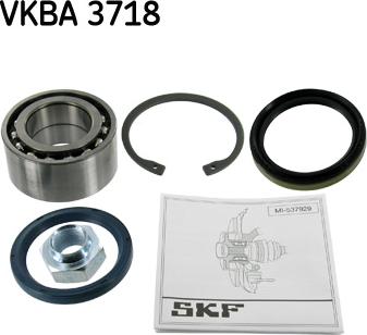 SKF VKBA 3718 - Комплект підшипника маточини колеса avtolavka.club