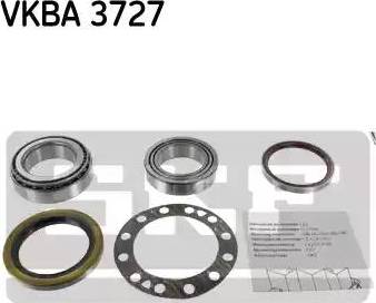 SKF VKBA 3727 - Комплект підшипника маточини колеса avtolavka.club