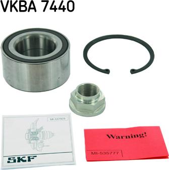 SKF VKBA 7440 - Комплект підшипника маточини колеса avtolavka.club