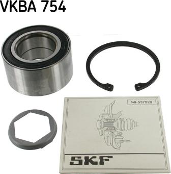 SKF VKBA 754 - Комплект підшипника маточини колеса avtolavka.club