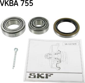 SKF VKBA 755 - Комплект підшипника маточини колеса avtolavka.club