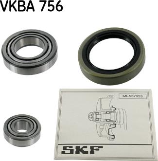 SKF VKBA 756 - Комплект підшипника маточини колеса avtolavka.club