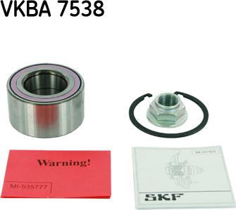 SKF VKBA 7538 - Комплект підшипника маточини колеса avtolavka.club