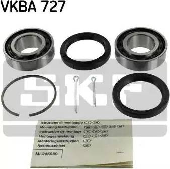 SKF VKBA 727 - Комплект підшипника маточини колеса avtolavka.club