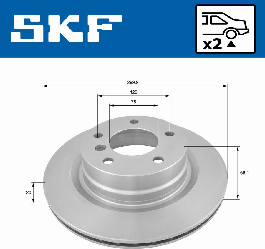 SKF VKBD 90031 V2 - Гальмівний диск avtolavka.club