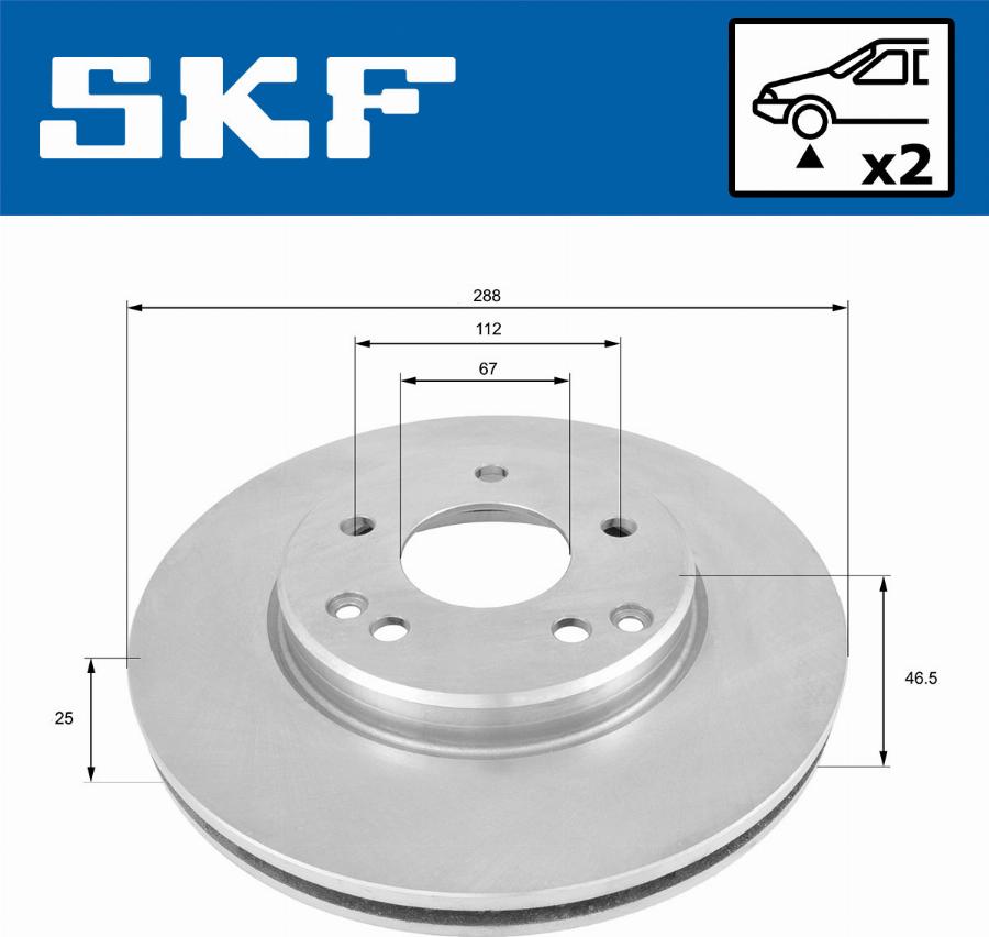 SKF VKBD 80020 V2 - Гальмівний диск avtolavka.club