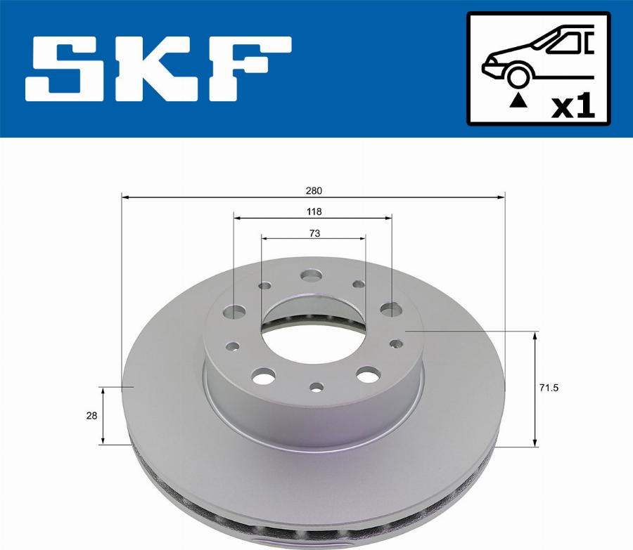 SKF VKBD 80139 V1 - Гальмівний диск avtolavka.club